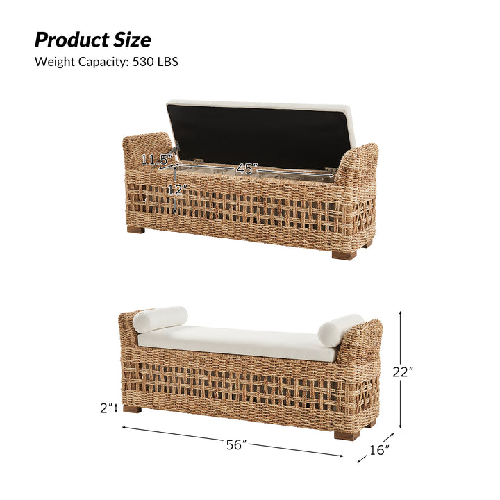 Seagrass Cove Storage Bench