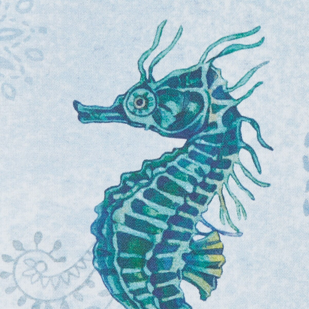 Seahorse Medallion Dish Towels