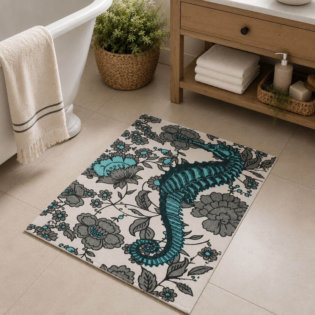 Seahorse Vineyard Bath Mat