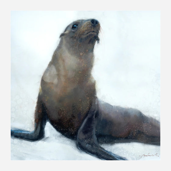 Seal Of Approval Canvas Art - Coastal Compass Home decor
