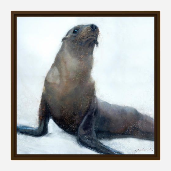 Seal Of Approval Canvas Art - Coastal Compass Home Decor