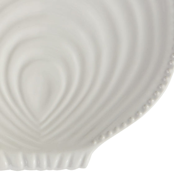 Seashell Dinner Plate Set | Coastal Compass Home Decor