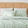 Seashell Green Reversible Quilt Set
