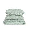 Seashell Green Reversible Quilt Set