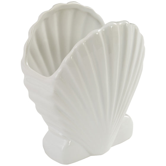 Ceramic Seashell Utensil Holder