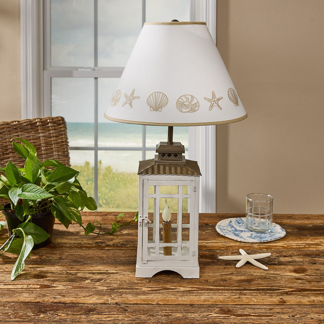 Seashell Embroidered Lampshade