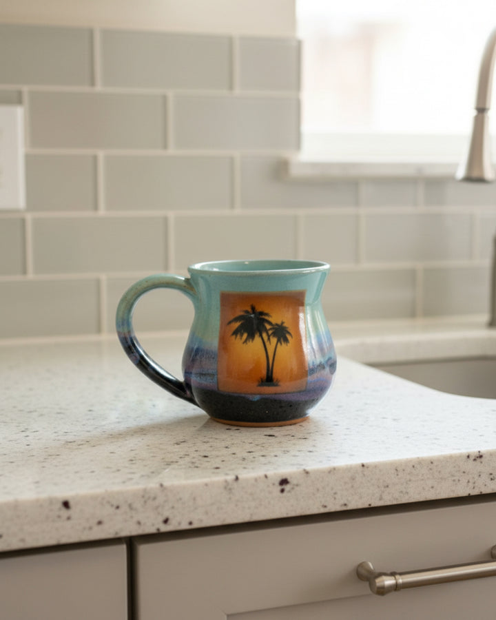 Deep Sea Pattern Pottery Mug