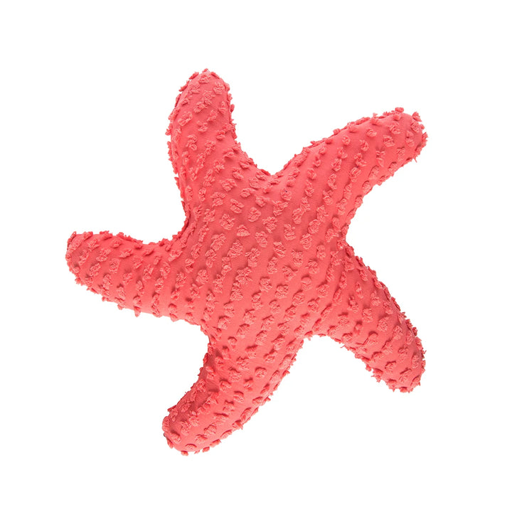Starfish Coral Tufted Throw Pillow