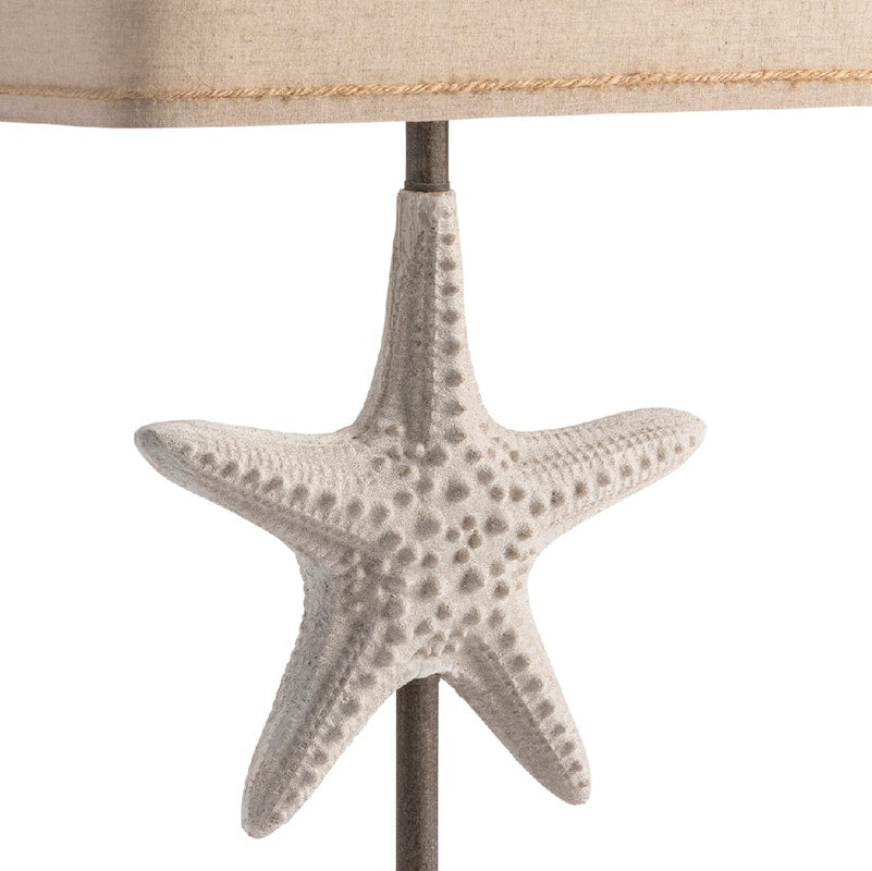 Starfish Table Lamp - Coastal Compass Home Decor