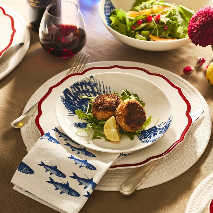 Spiky Fish Coupe Salad Plate