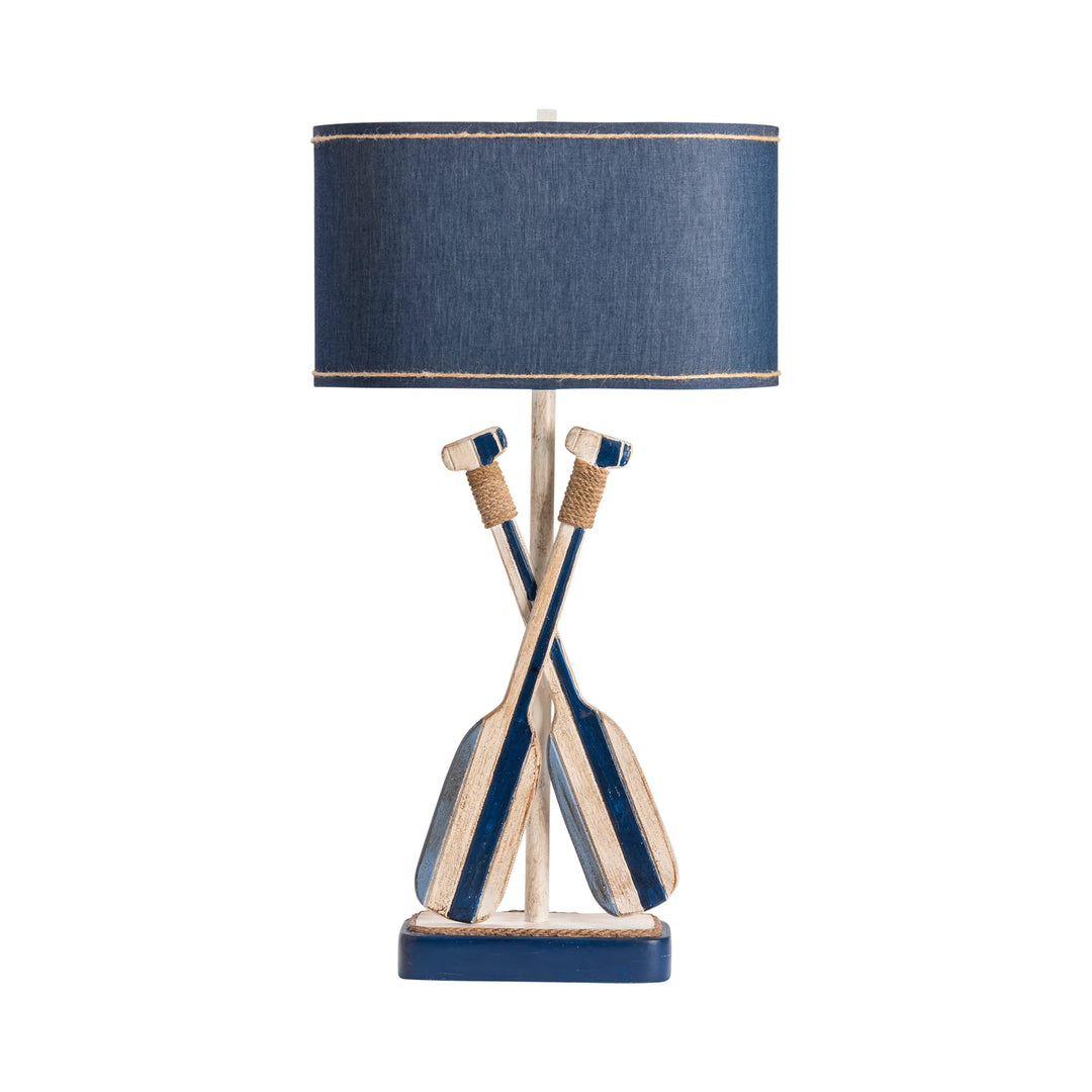 Striped Oar Table Lamp Set