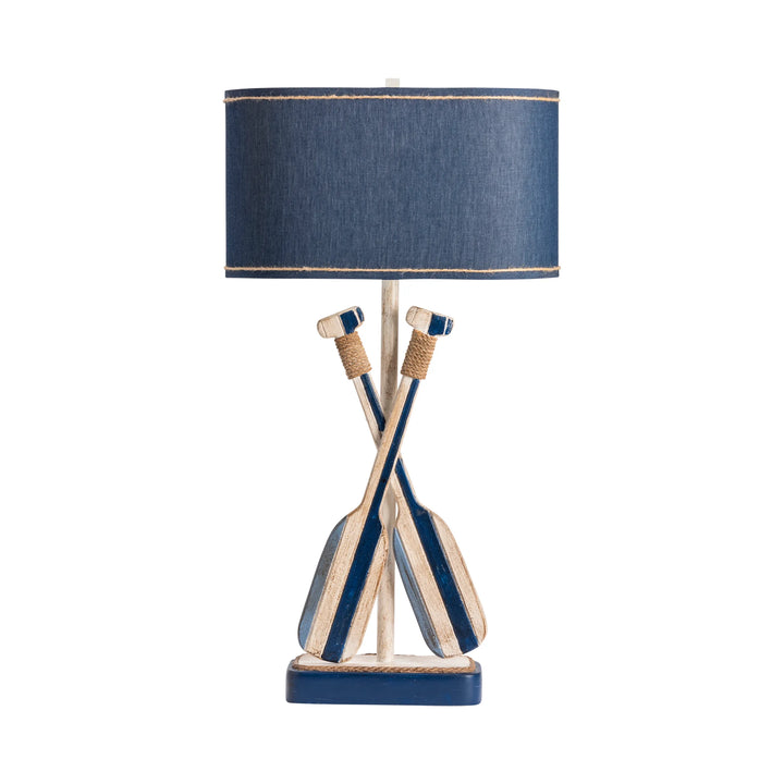 Striped Oar Table Lamp Set