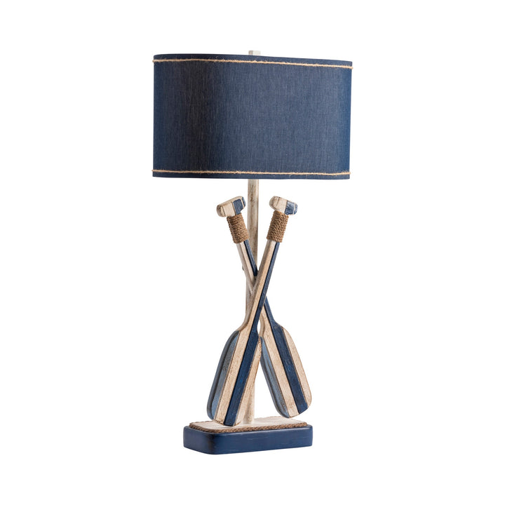 Striped Oar Table Lamp Set