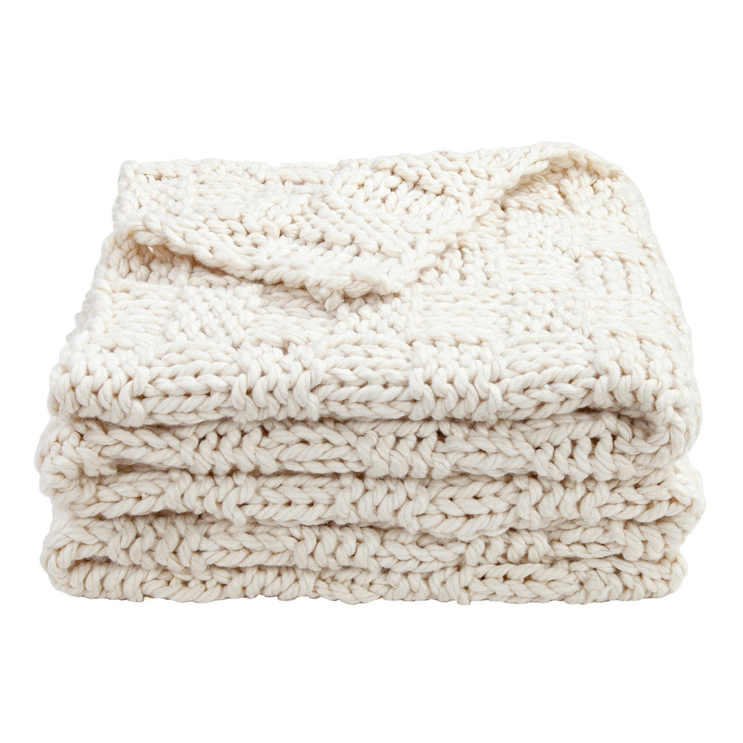 Chess Knit Throw Blankets