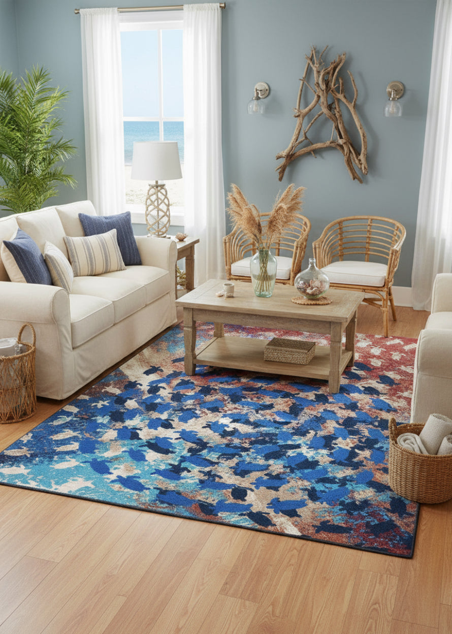 The Turtle Journey Area Rug