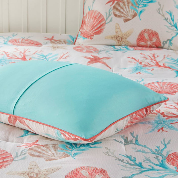 Tranquil Sea Coral Comforter Set 7PC