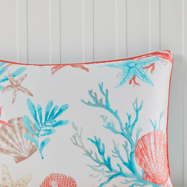 Tranquil Sea Coral Comforter Set 7PC