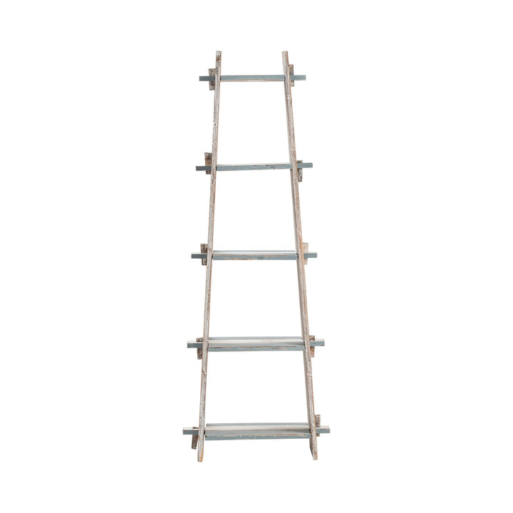 Venice Distressed Wood Shelf Ladder