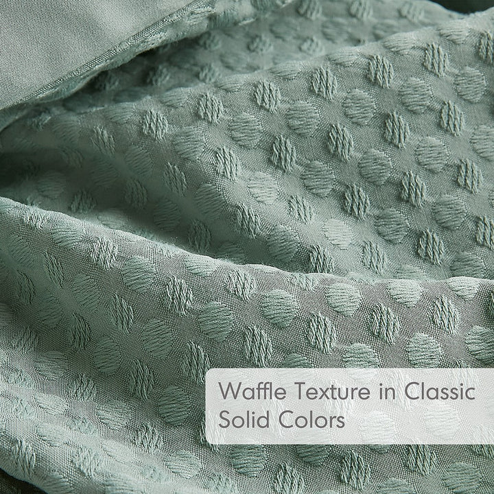 Driftwood Coast Waffle Weave Duvet Cover Set