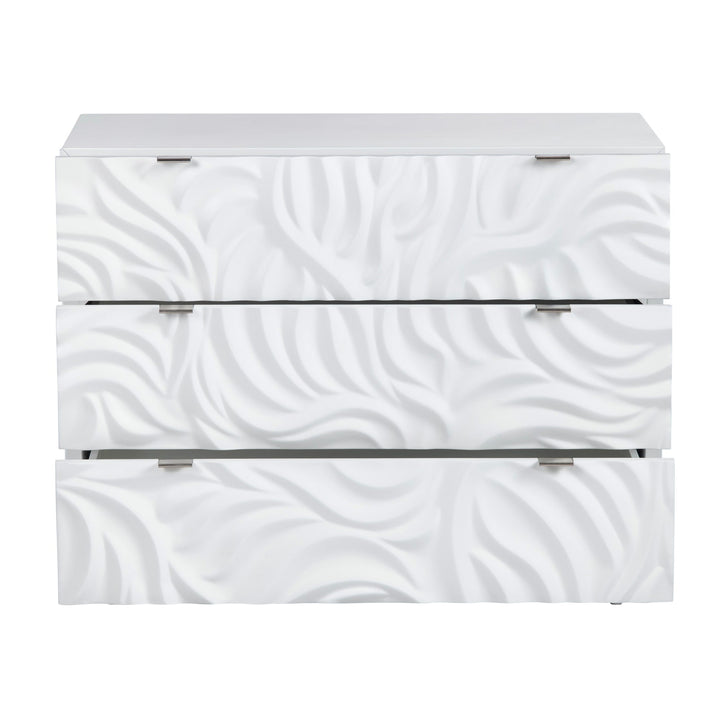 White Waves 3-Drawer Chest