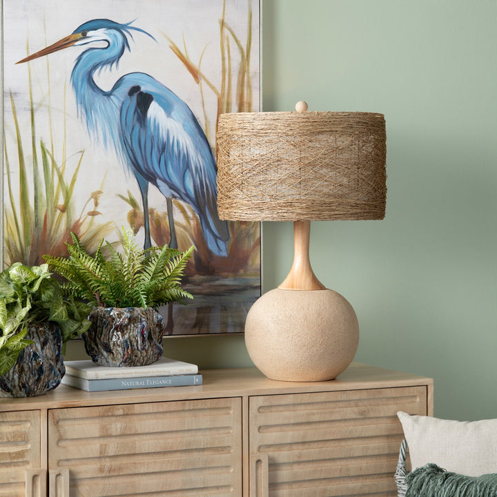 Wicker Table Lamp