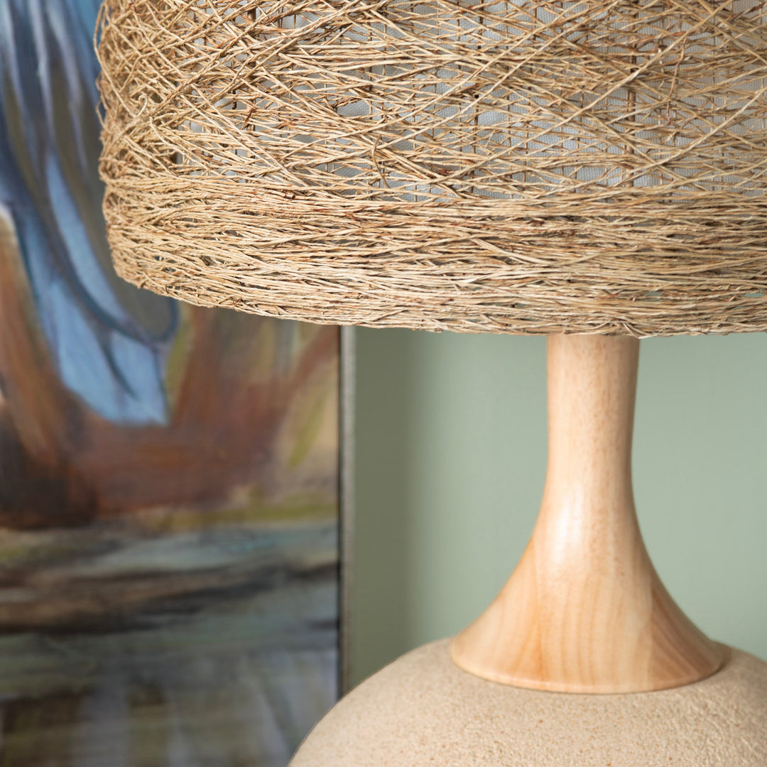 Wicker Table Lamp