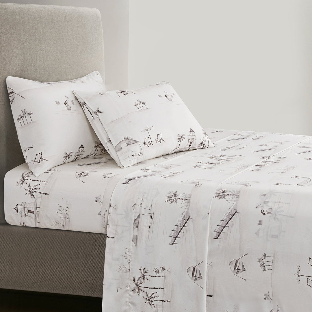 Beach themed sheet sets - The Coastal Compass Home Decor