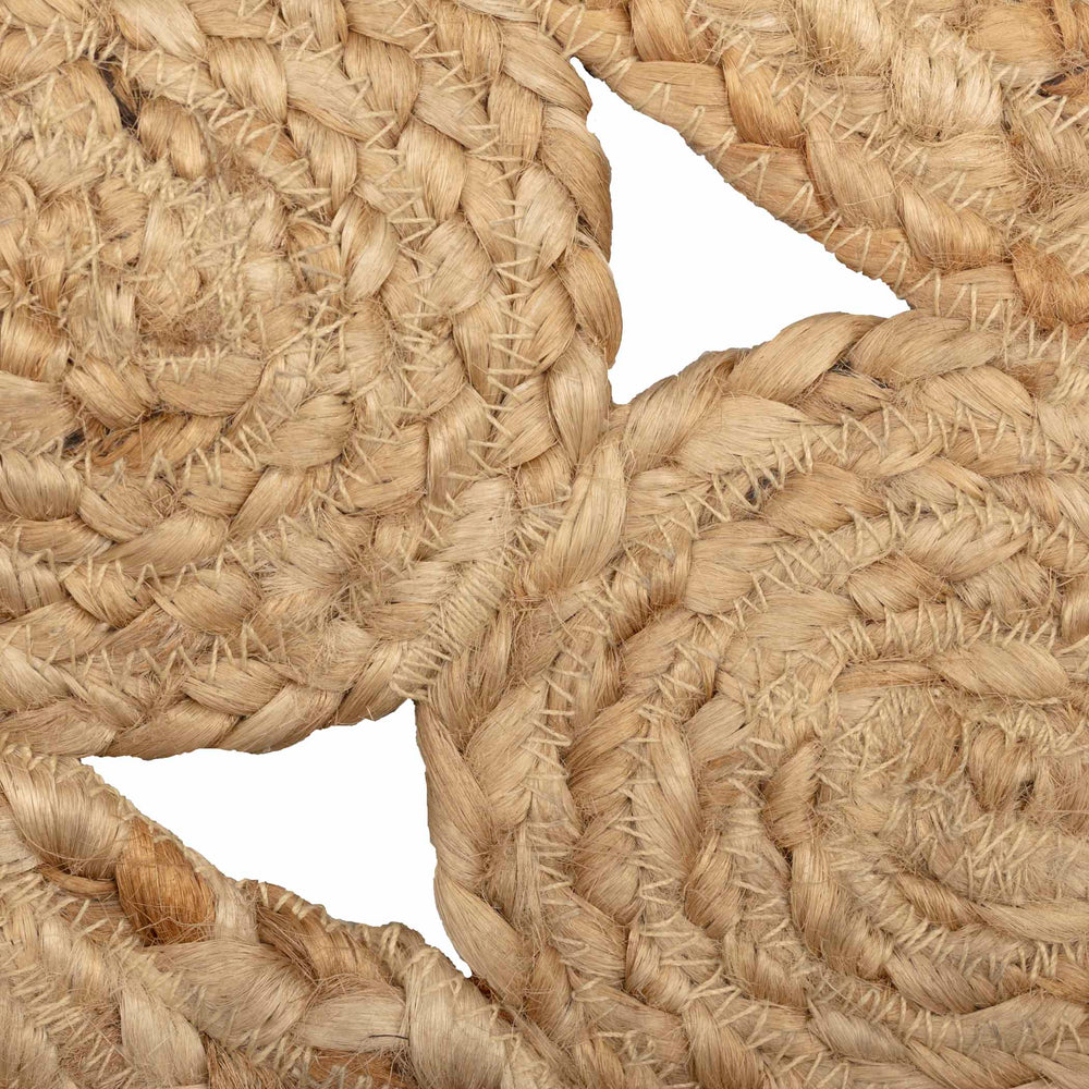 Braided jute rug detail 