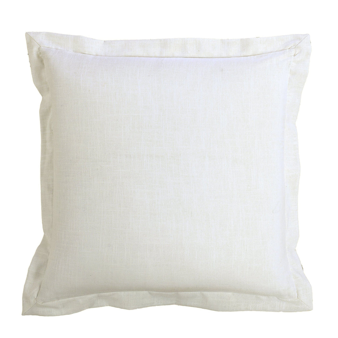 Charlotte White Linen Euro Sham w/ Flange