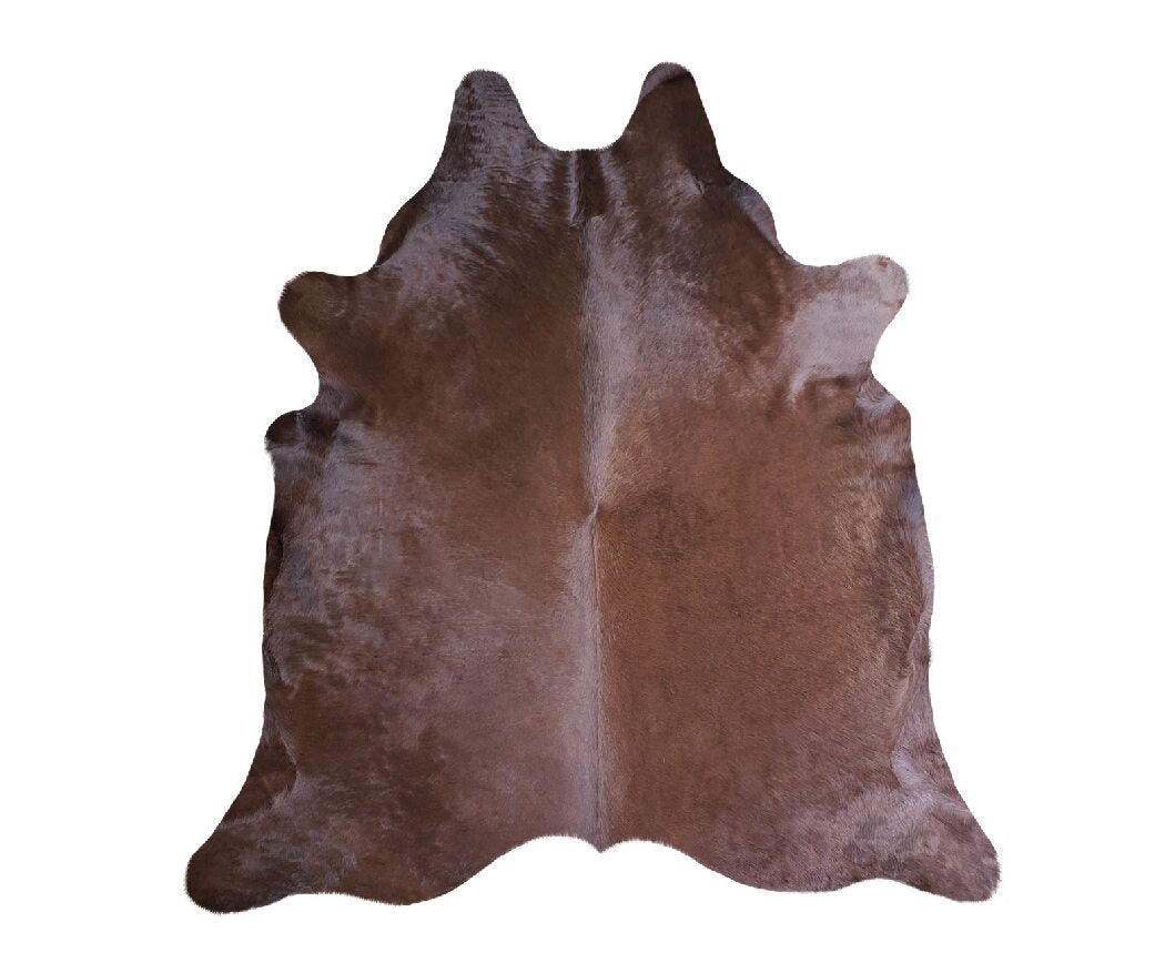 Chocolate Brown Dyed Cowhide - The Coastal Compass Home Decor