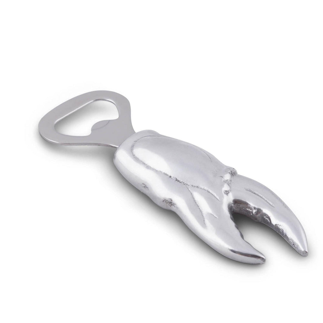 Crab Claw Bottle Opener - aluminum-crab claw- opener atop - coastal compass home decor