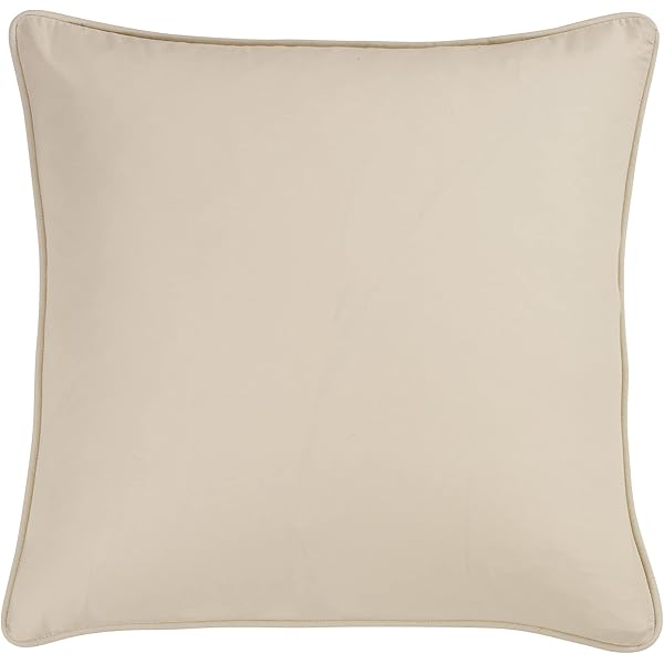 Cream euro sham with piping - The Coastal Compass Home Decor