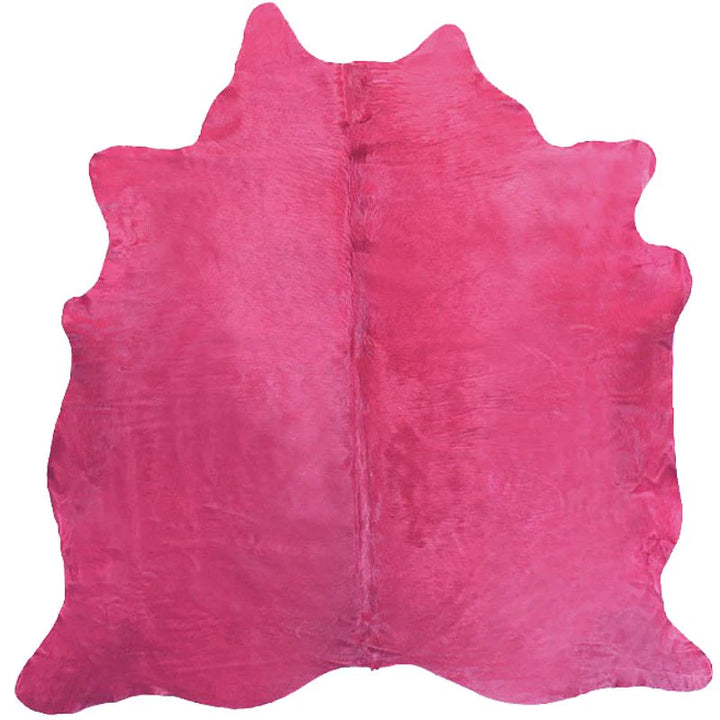 Dyed pink cowhide rug - the coastal compass home decor