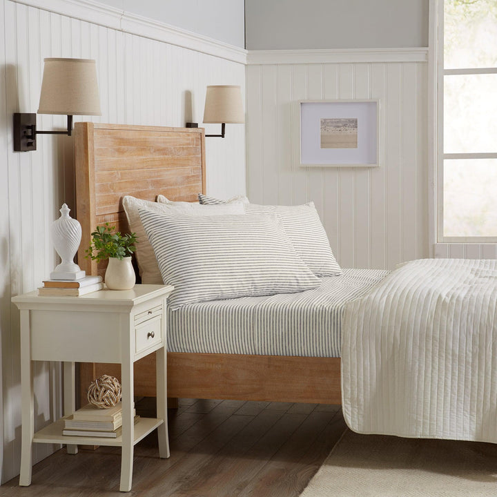 Evette Striped Microfiber Sheet Set