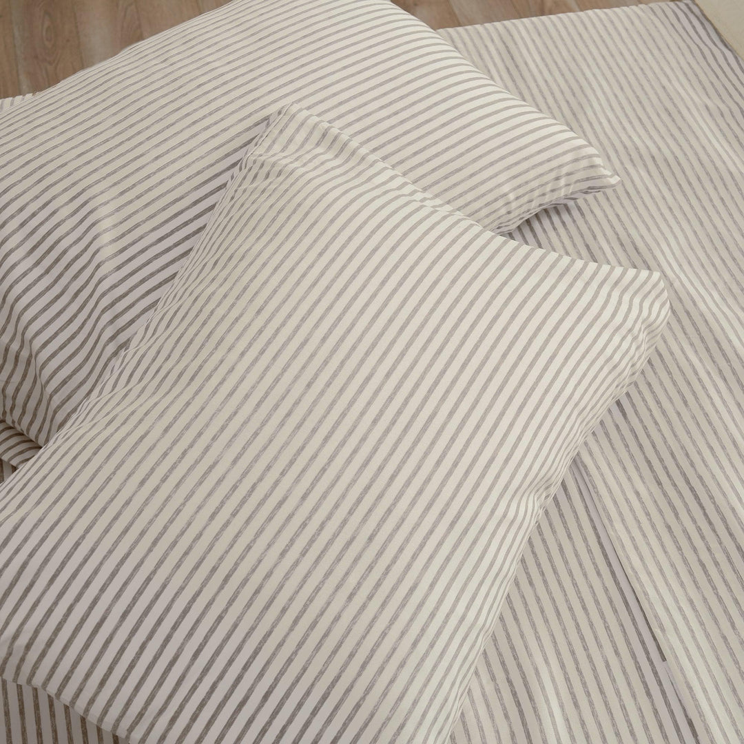 Evette Striped Microfiber Sheet Set