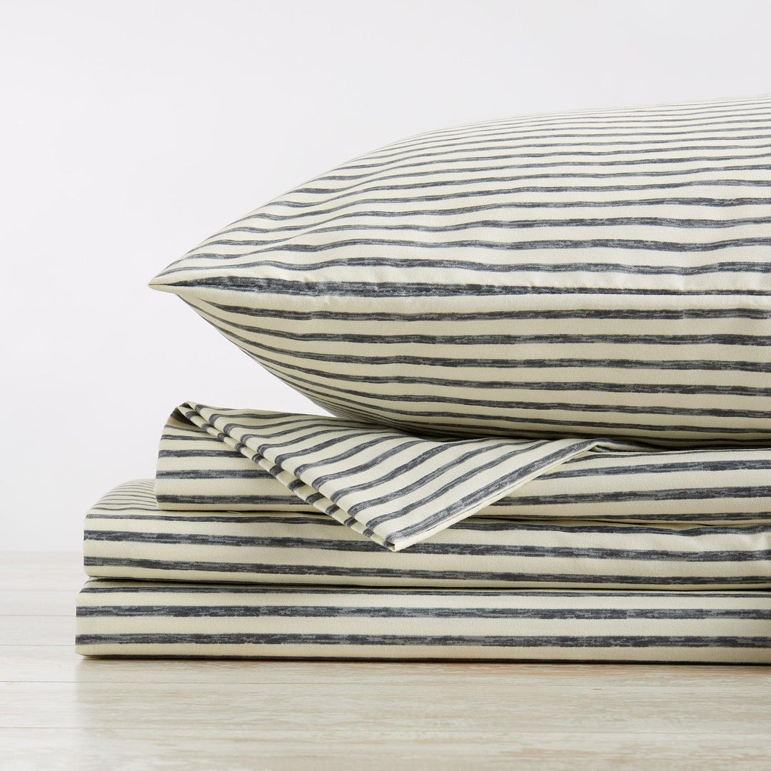 Evette Striped Microfiber Sheet Set