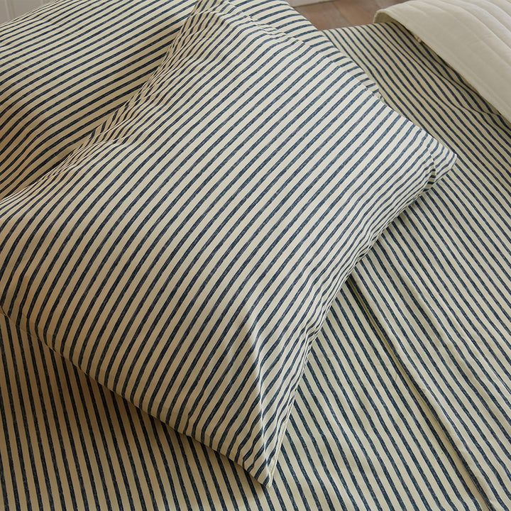Evette Striped Microfiber Sheet Set