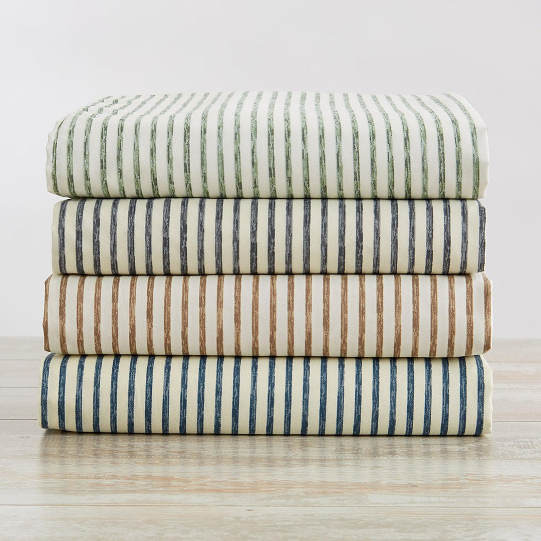 Evette Striped Microfiber Sheet Set