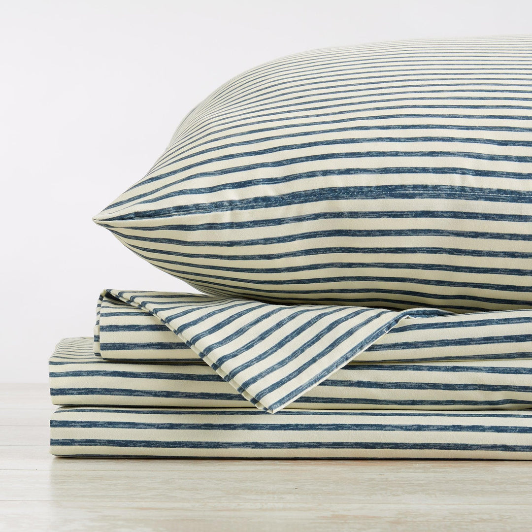Evette Striped Microfiber Sheet Set