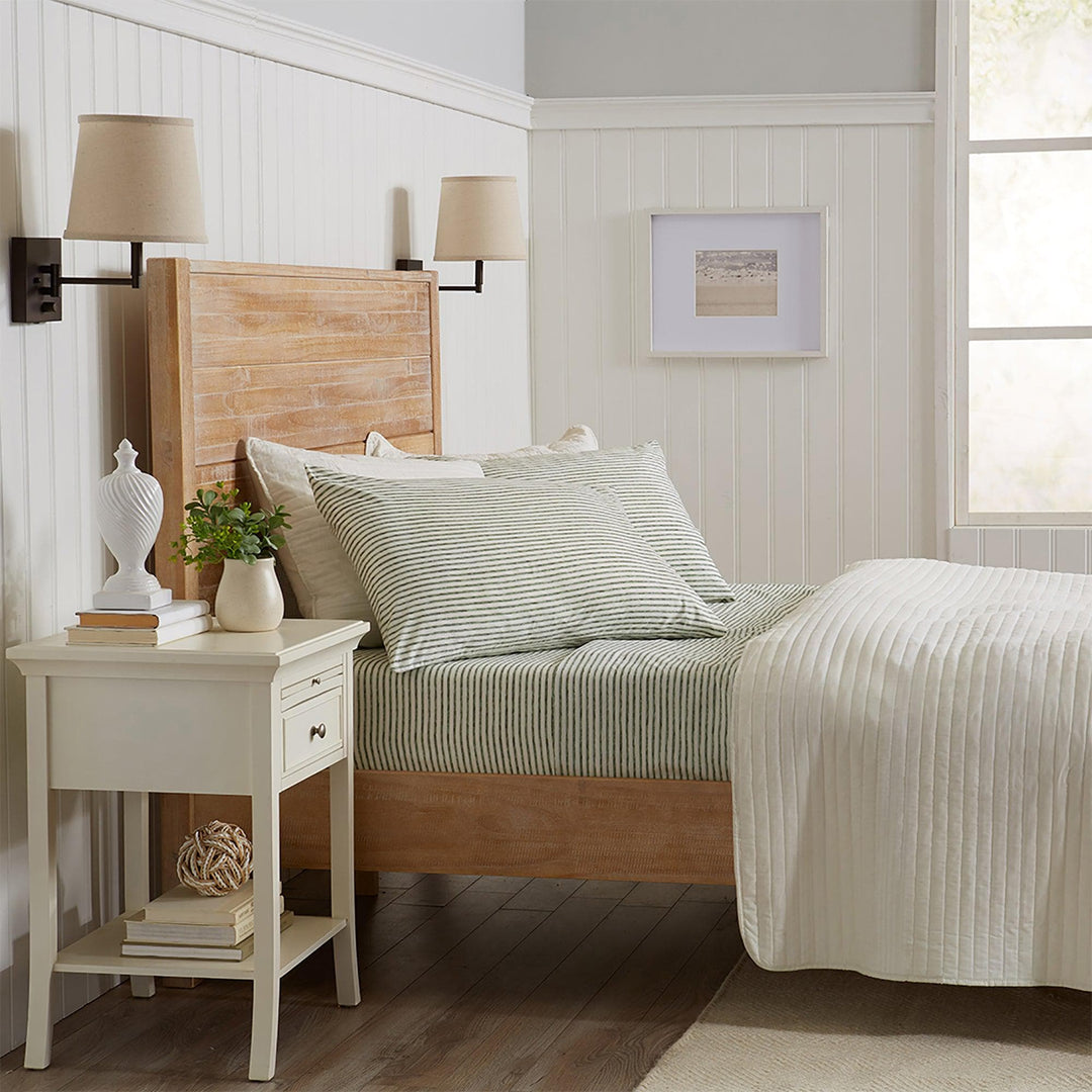 Evette Striped Microfiber Sheet Set