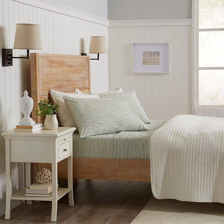 Evette Striped Microfiber Sheet Set