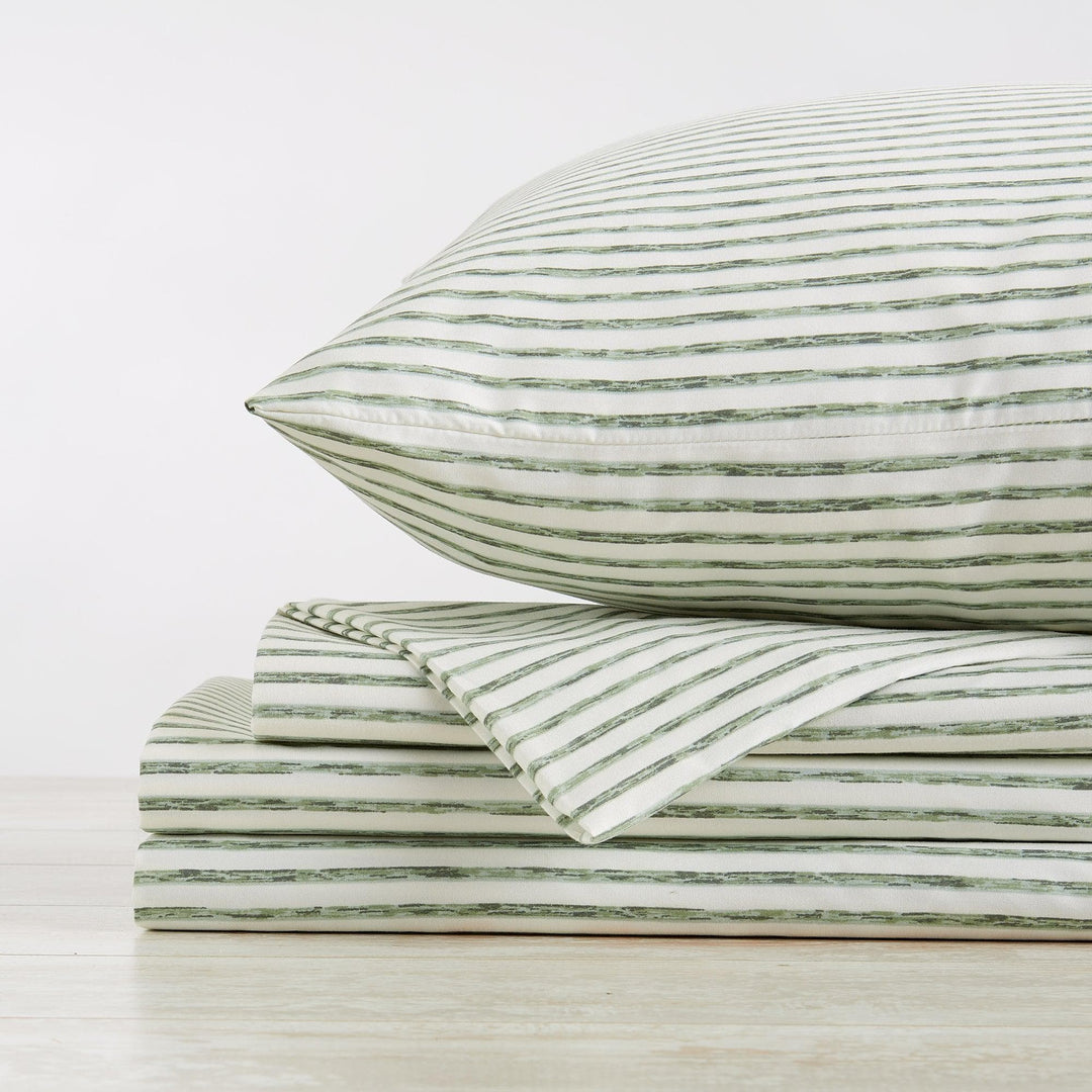Evette Striped Microfiber Sheet Set
