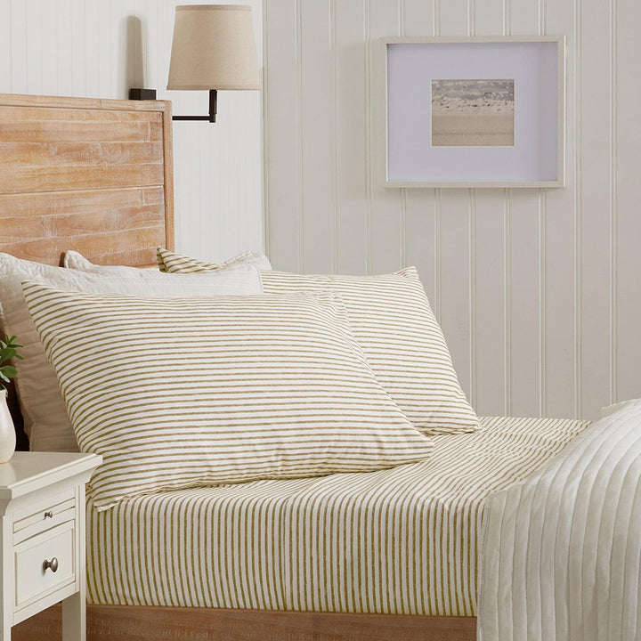 Evette Striped Microfiber Sheet Set