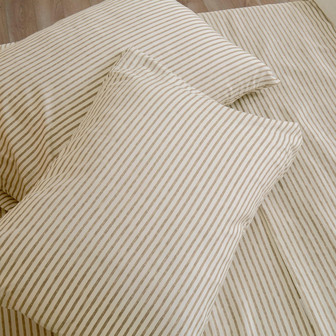Evette Striped Microfiber Sheet Set