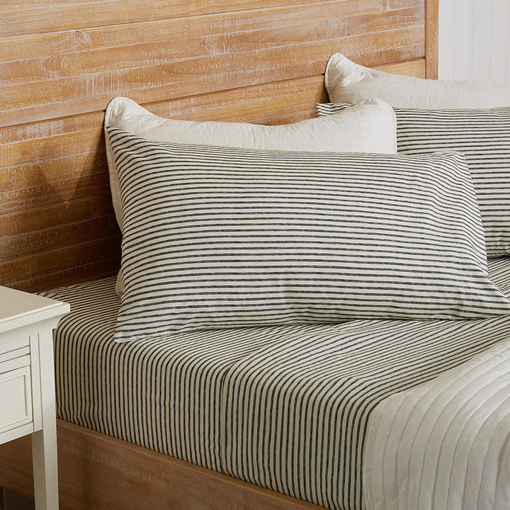 Evette Striped Microfiber Sheet Set
