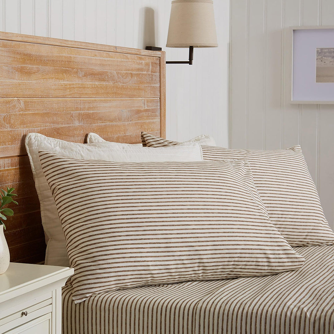 Evette Striped Microfiber Sheet Set