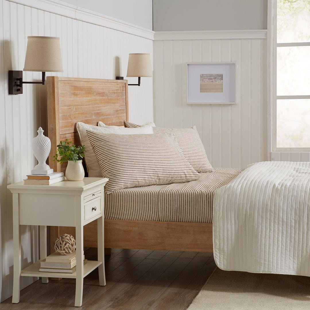 Evette Striped Microfiber Sheet Set