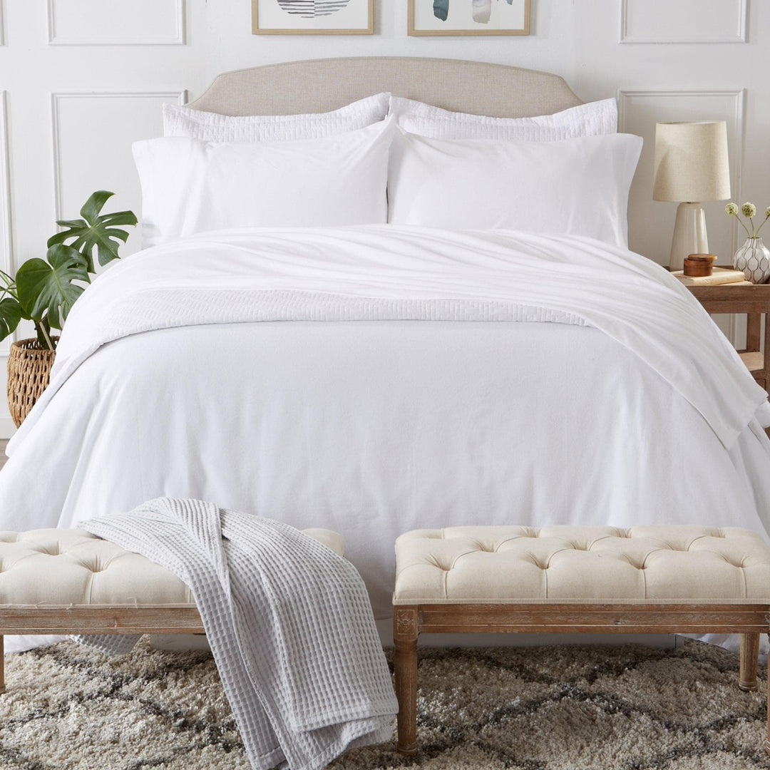 Cozy Flex 4-Piece Flannel Jersey Sheets