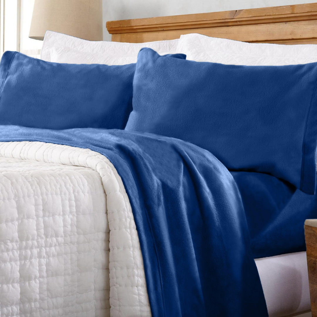 Christina 4-Piece Solid Fleece Sheets