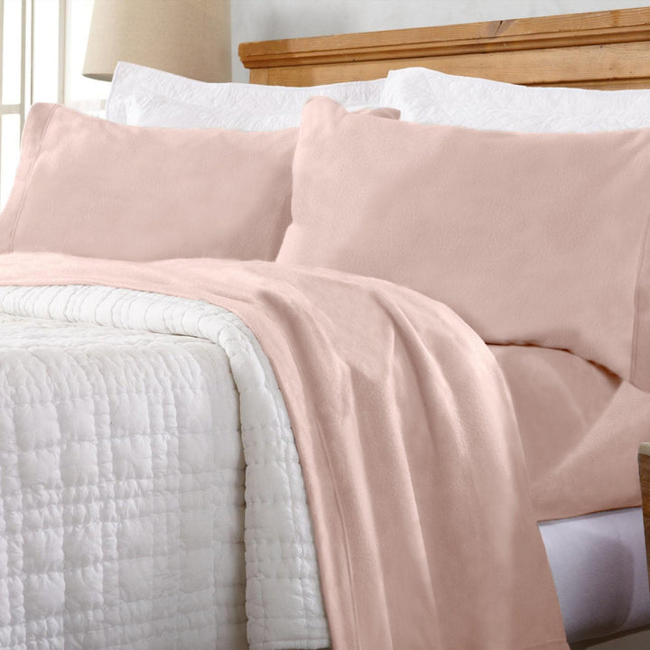 Christina 4-Piece Solid Fleece Sheets